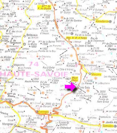 carte les gets